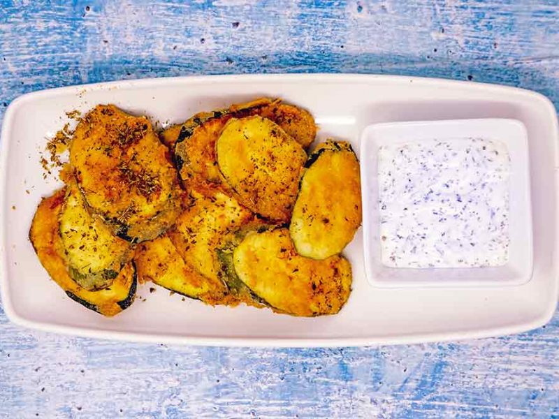 Fried Courgettes